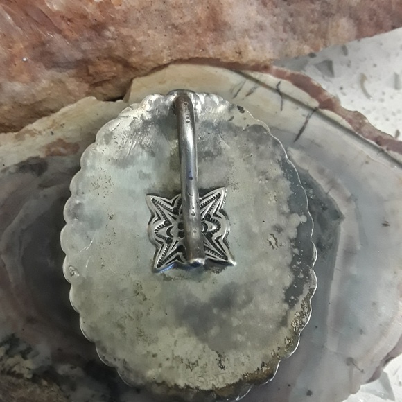 🚫SOLD🚫Vtg Sterling Navajo Concho Pendant - Picture 3 of 8
